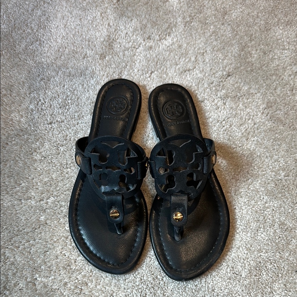 Tory Burch Black Miller Sandals